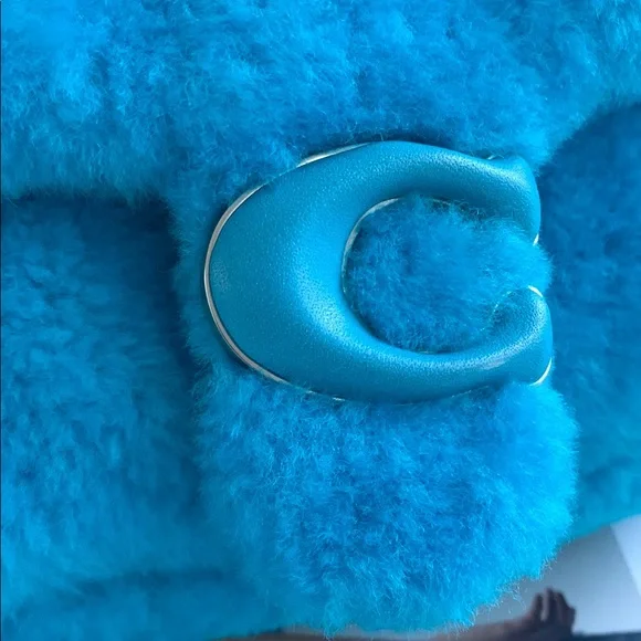 πππ COACH THE LIL NAS X DROP TABBY 18 SHEARLING/LEATHER SHOULDER BAG - Picture 5 of 15